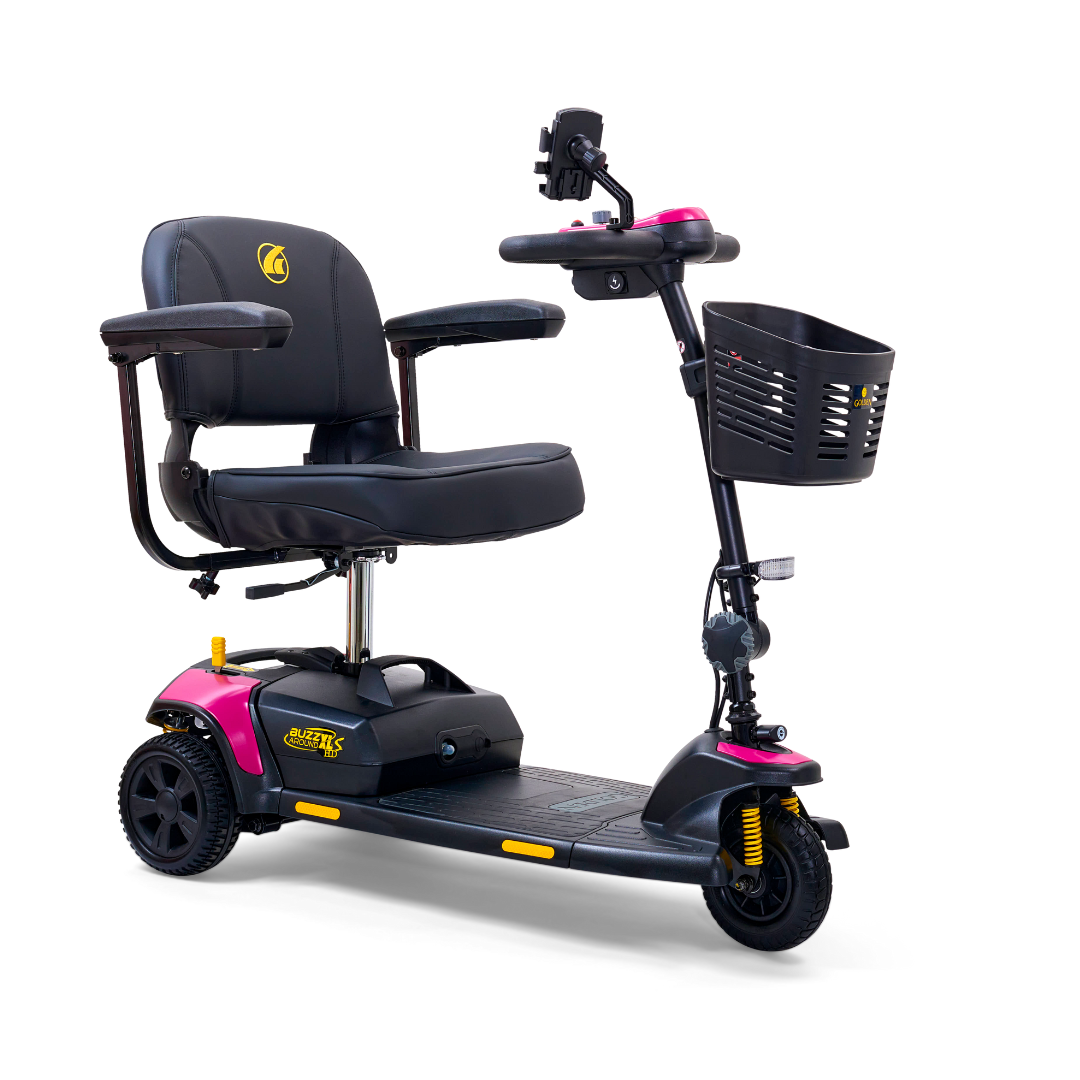 Golden Tech Buzzaround XLS-HD 3-Wheel Portable Scooter with Suspension - Senior.com Mobility Scooters